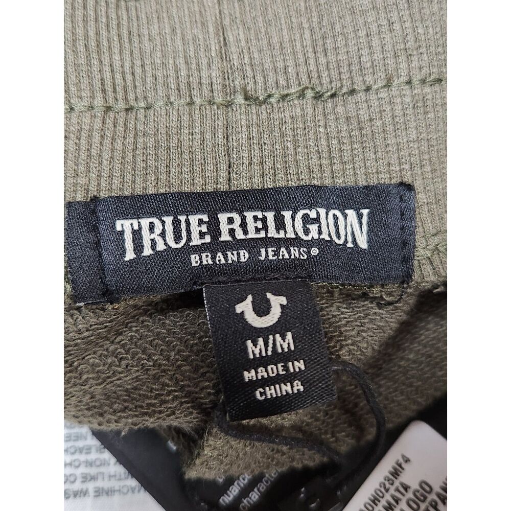 True Religion Classic Logo Jogger Sweatpants Men’s Medium Dk Green - Picture 8 of 9